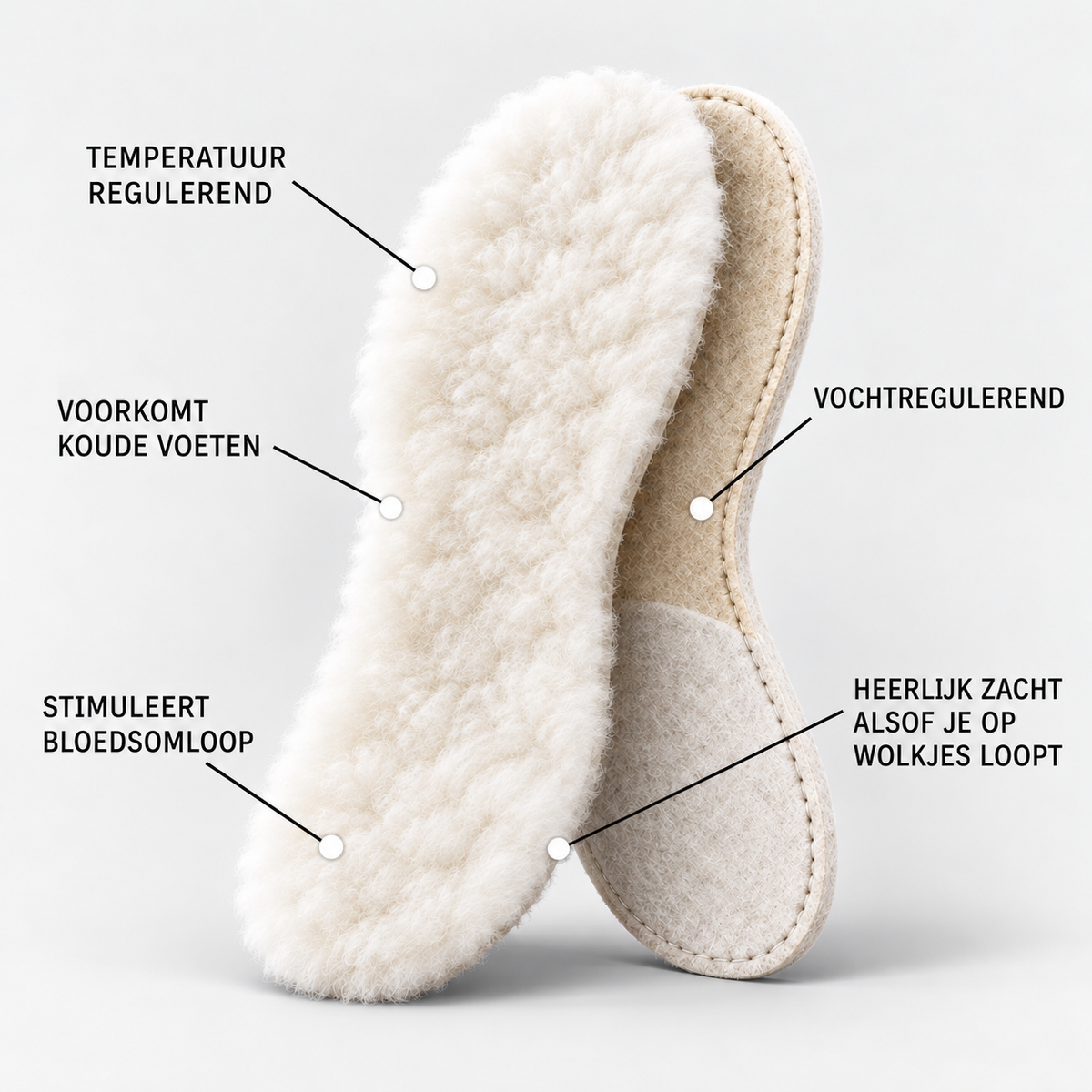 Schapenvacht Inlegzolen